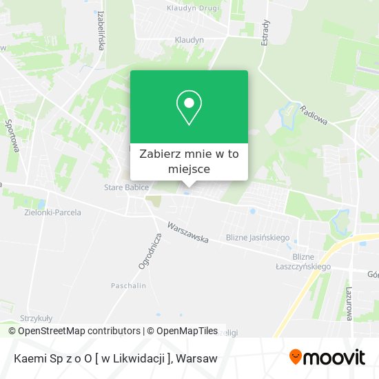 Mapa Kaemi Sp z o O [ w Likwidacji ]