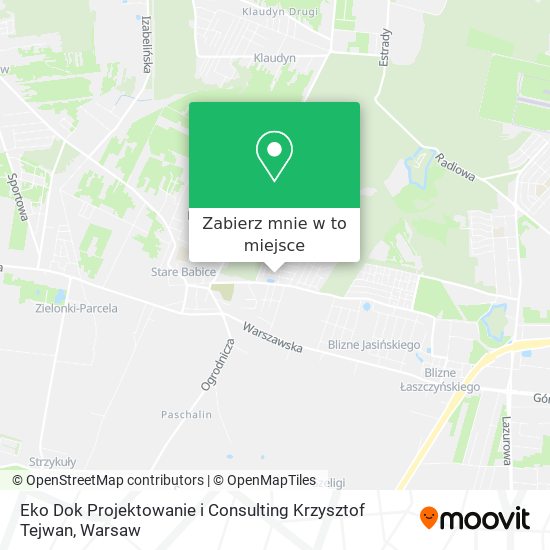 Mapa Eko Dok Projektowanie i Consulting Krzysztof Tejwan