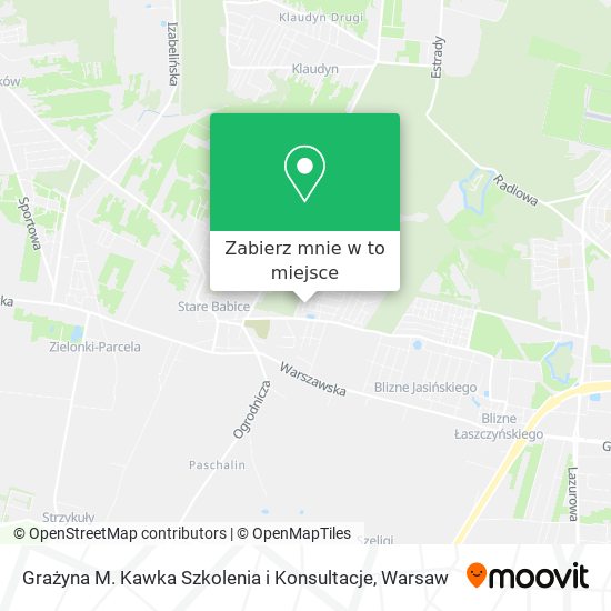 Mapa Grażyna M. Kawka Szkolenia i Konsultacje