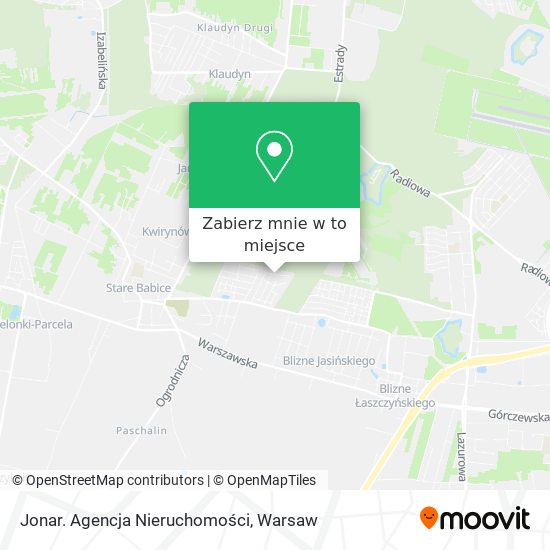 Mapa Jonar. Agencja Nieruchomości