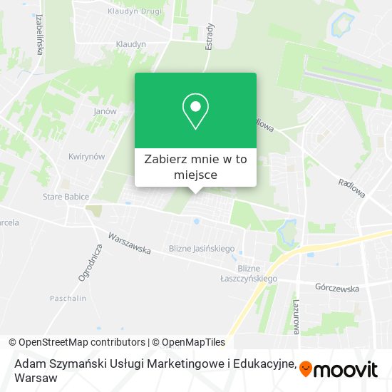 Mapa Adam Szymański Usługi Marketingowe i Edukacyjne