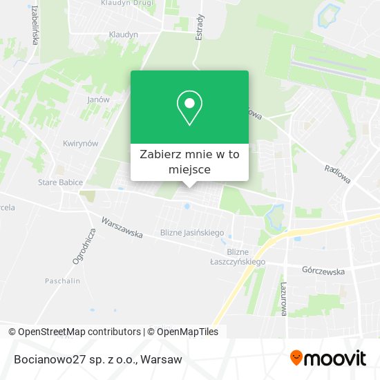 Mapa Bocianowo27 sp. z o.o.