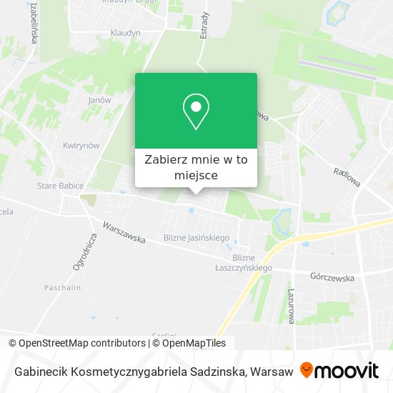 Mapa Gabinecik Kosmetycznygabriela Sadzinska