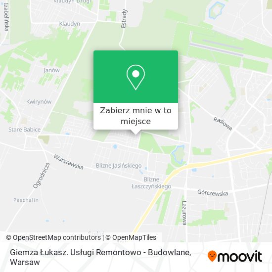 Mapa Giemza Łukasz. Usługi Remontowo - Budowlane