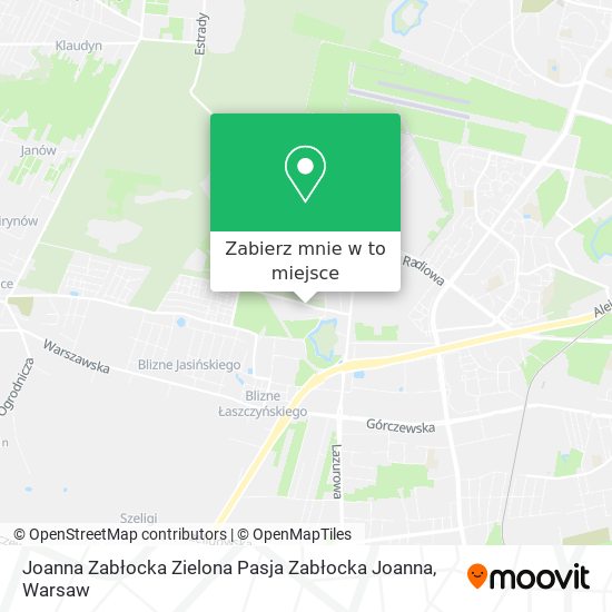 Mapa Joanna Zabłocka Zielona Pasja Zabłocka Joanna