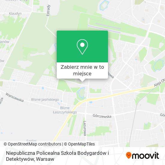 Mapa Niepubliczna Policealna Szkoła Bodygardów i Detektywów