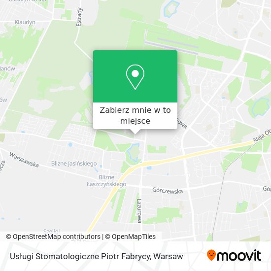 Mapa Usługi Stomatologiczne Piotr Fabrycy