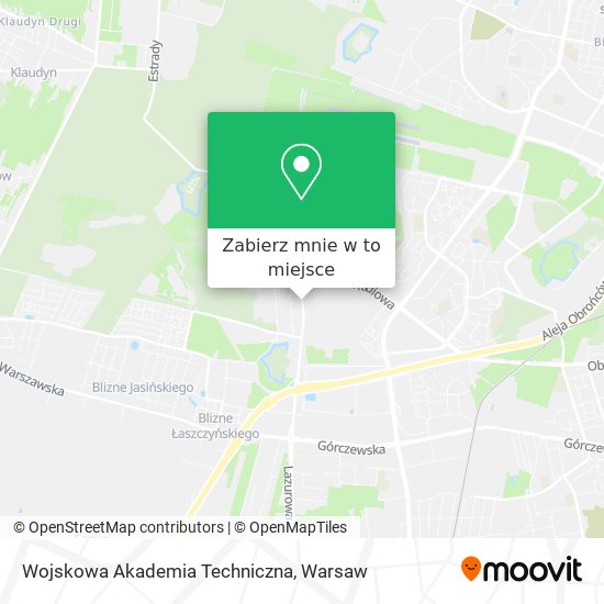 Mapa Wojskowa Akademia Techniczna