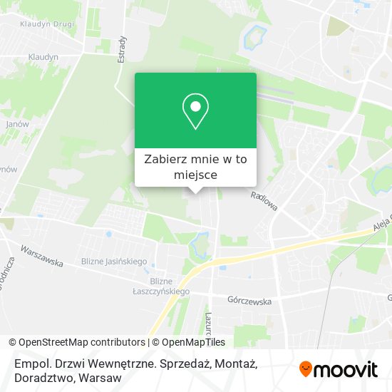 Mapa Empol. Drzwi Wewnętrzne. Sprzedaż, Montaż, Doradztwo