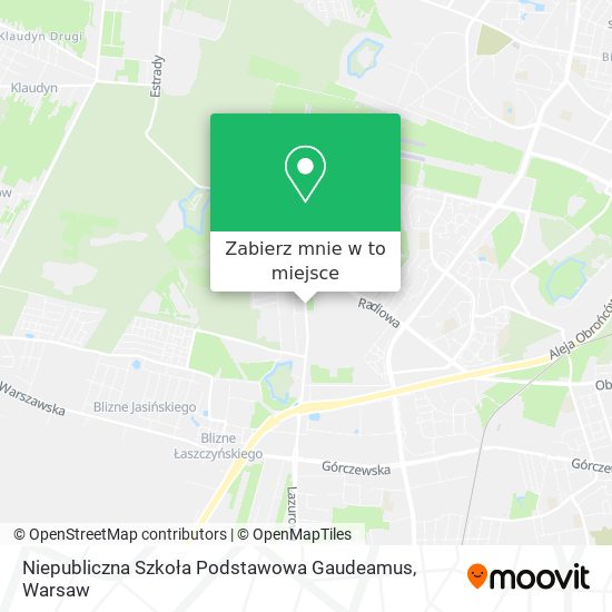 Mapa Niepubliczna Szkoła Podstawowa Gaudeamus