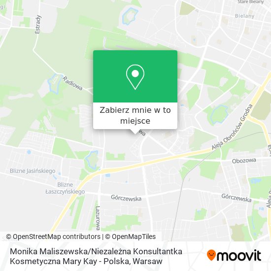 Mapa Monika Maliszewska / Niezależna Konsultantka Kosmetyczna Mary Kay - Polska