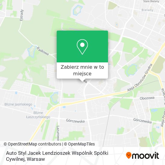 Mapa Auto Styl Jacek Lendzioszek Wspólnik Spółki Cywilnej