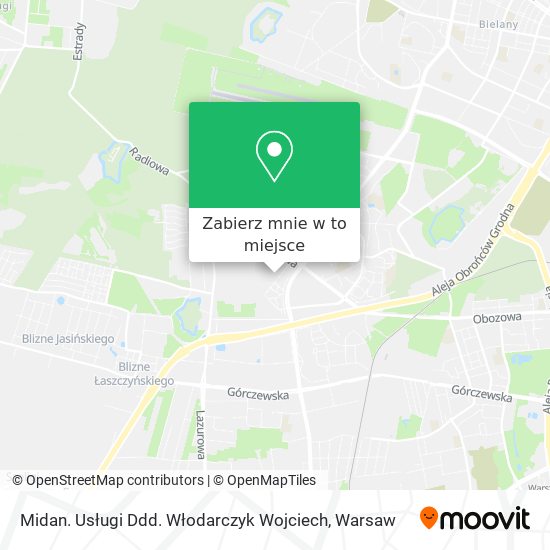 Mapa Midan. Usługi Ddd. Włodarczyk Wojciech