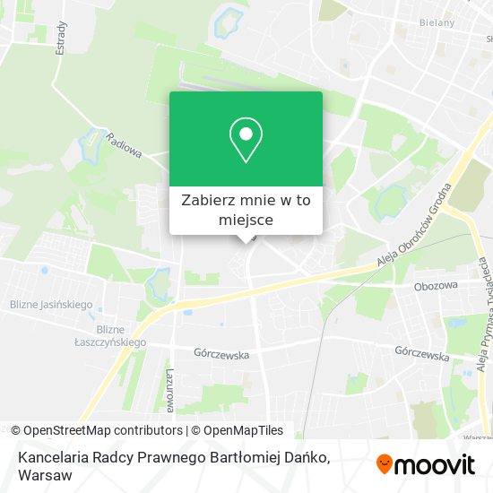 Mapa Kancelaria Radcy Prawnego Bartłomiej Dańko