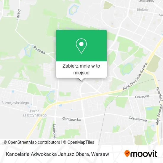 Mapa Kancelaria Adwokacka Janusz Obara