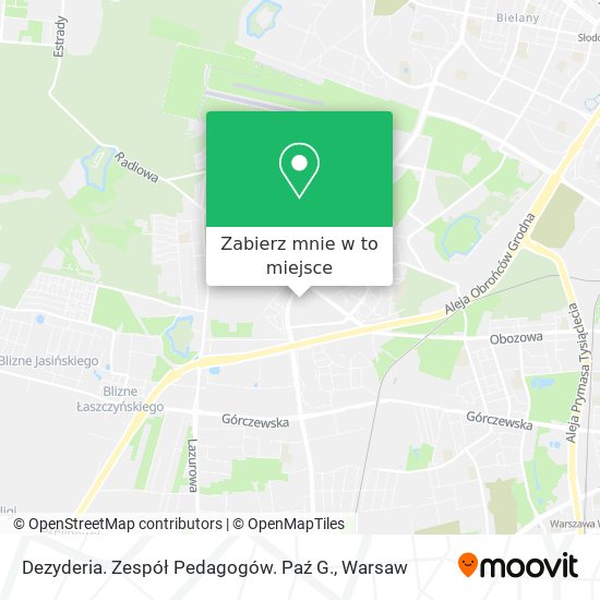 Mapa Dezyderia. Zespół Pedagogów. Paź G.