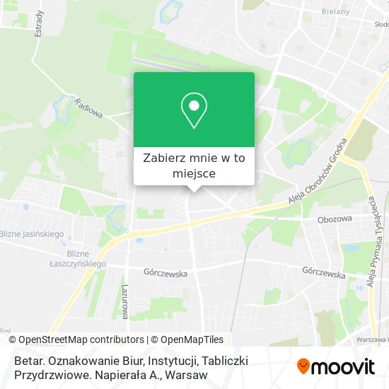 Mapa Betar. Oznakowanie Biur, Instytucji, Tabliczki Przydrzwiowe. Napierała A.