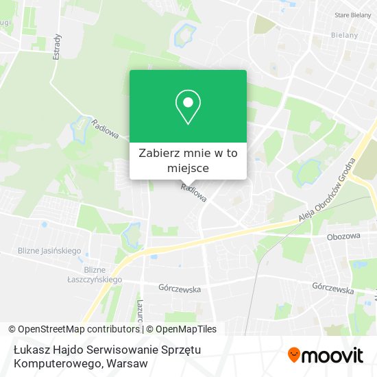 Mapa Łukasz Hajdo Serwisowanie Sprzętu Komputerowego