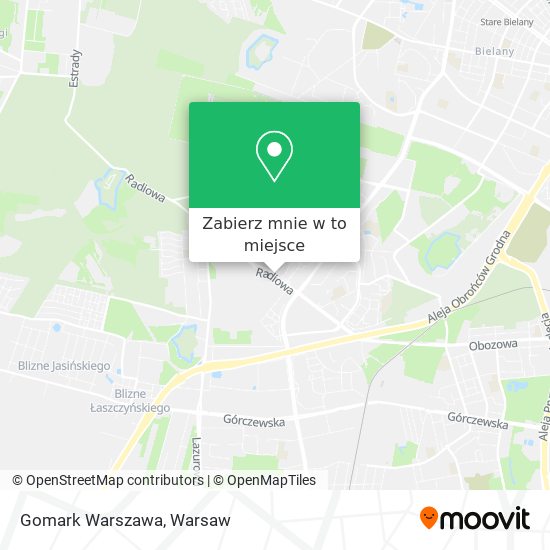 Mapa Gomark Warszawa