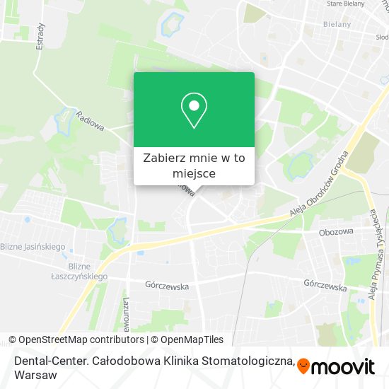 Mapa Dental-Center. Całodobowa Klinika Stomatologiczna