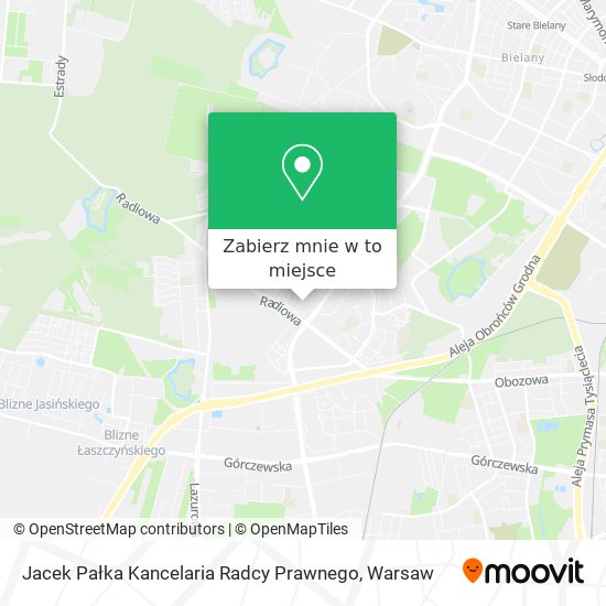 Mapa Jacek Pałka Kancelaria Radcy Prawnego