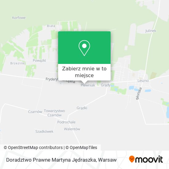 Mapa Doradztwo Prawne Martyna Jędraszka