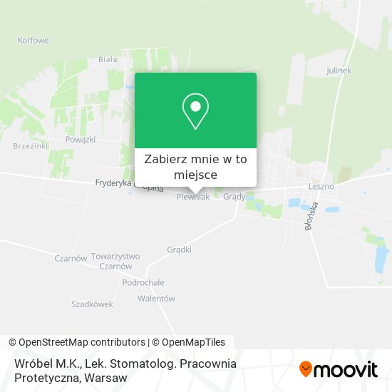 Mapa Wróbel M.K., Lek. Stomatolog. Pracownia Protetyczna