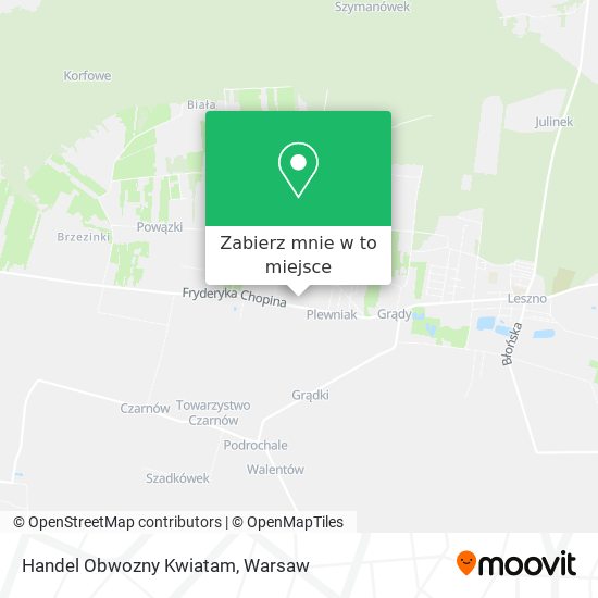 Mapa Handel Obwozny Kwiatam