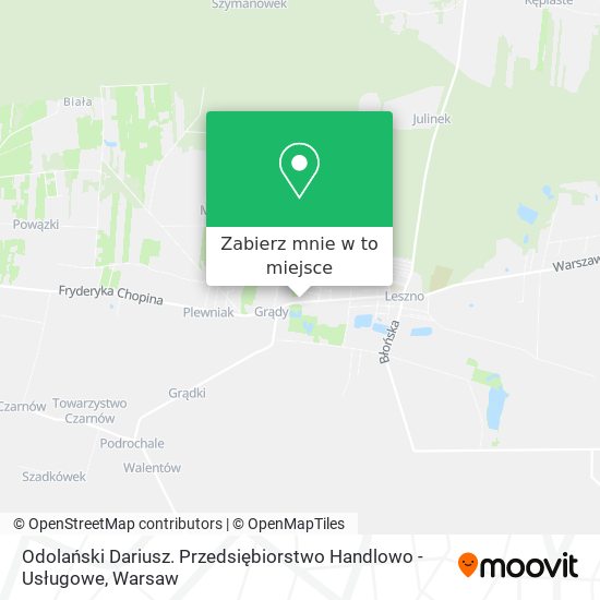 Mapa Odolański Dariusz. Przedsiębiorstwo Handlowo - Usługowe