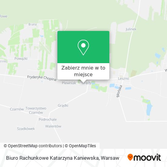 Mapa Biuro Rachunkowe Katarzyna Kaniewska