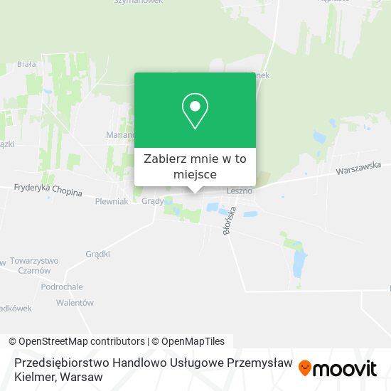 Mapa Przedsiębiorstwo Handlowo Usługowe Przemysław Kielmer