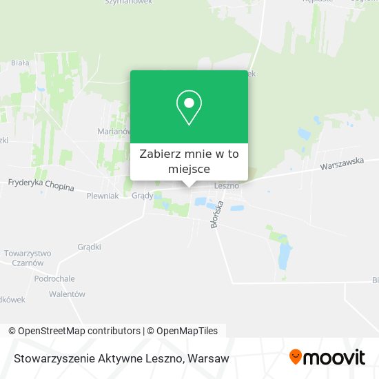 Mapa Stowarzyszenie Aktywne Leszno