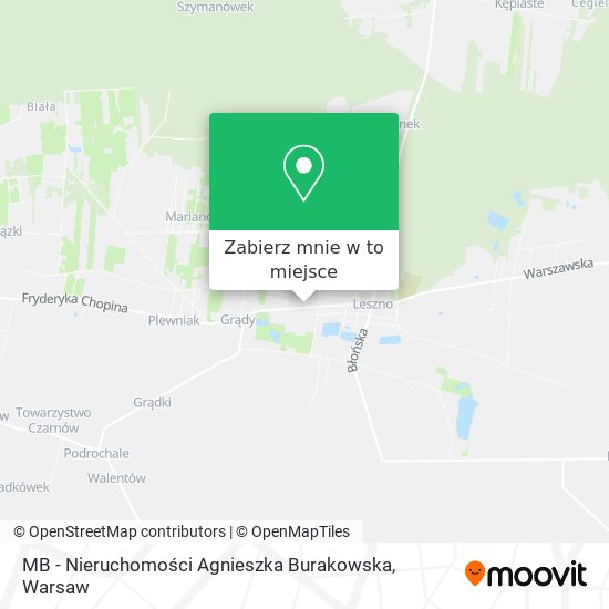 Mapa MB - Nieruchomości Agnieszka Burakowska