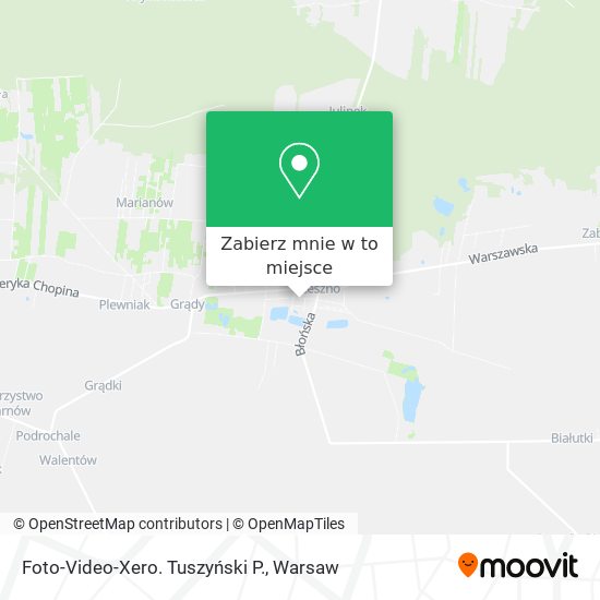 Mapa Foto-Video-Xero. Tuszyński P.