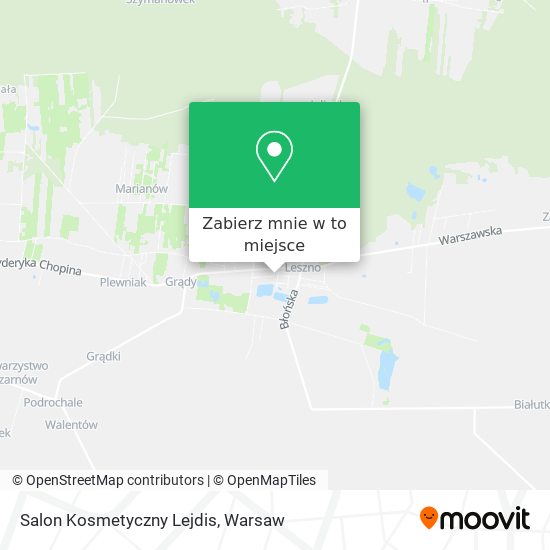 Mapa Salon Kosmetyczny Lejdis