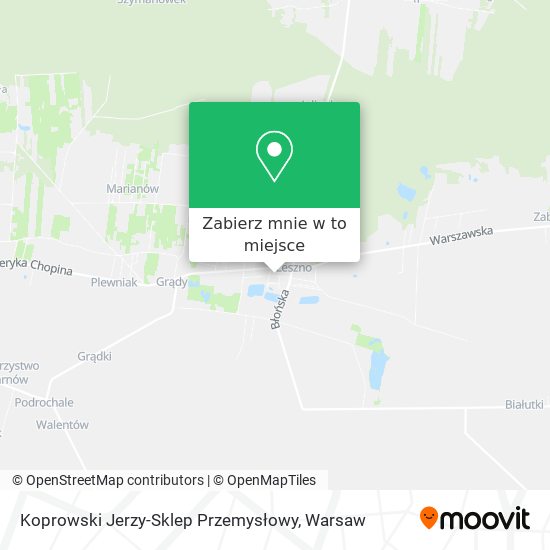 Mapa Koprowski Jerzy-Sklep Przemysłowy