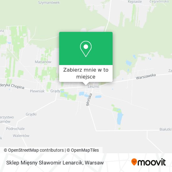 Mapa Sklep Mięsny Sławomir Lenarcik