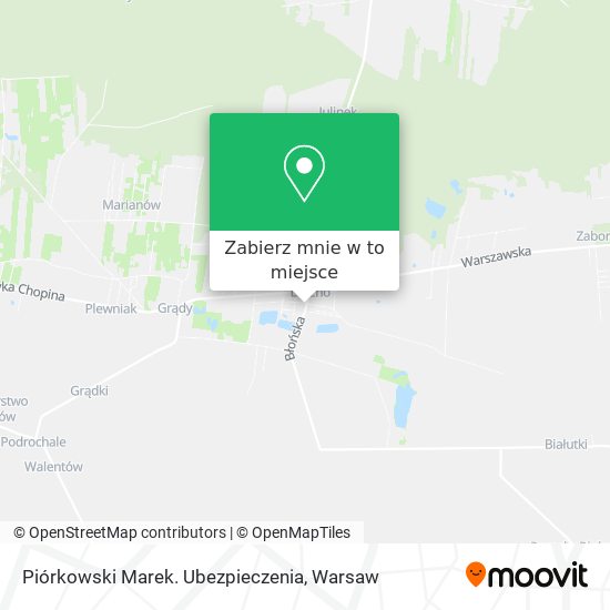 Mapa Piórkowski Marek. Ubezpieczenia