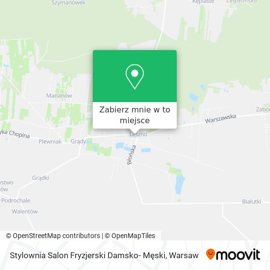 Mapa Stylownia Salon Fryzjerski Damsko- Męski