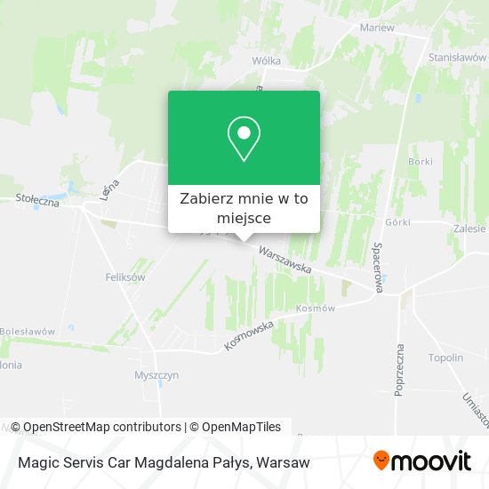 Mapa Magic Servis Car Magdalena Pałys