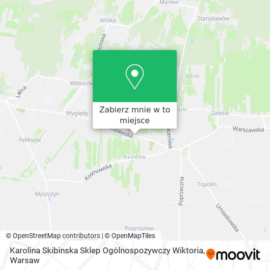 Mapa Karolina Skibinska Sklep Ogólnospozywczy Wiktoria