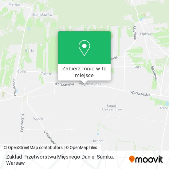 Mapa Zakład Przetwórstwa Mięsnego Daniel Sumka