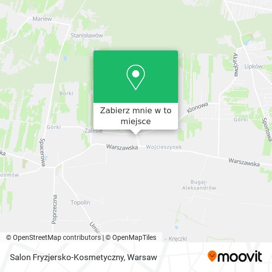 Mapa Salon Fryzjersko-Kosmetyczny