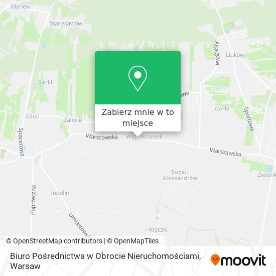 Mapa Biuro Pośrednictwa w Obrocie Nieruchomościami