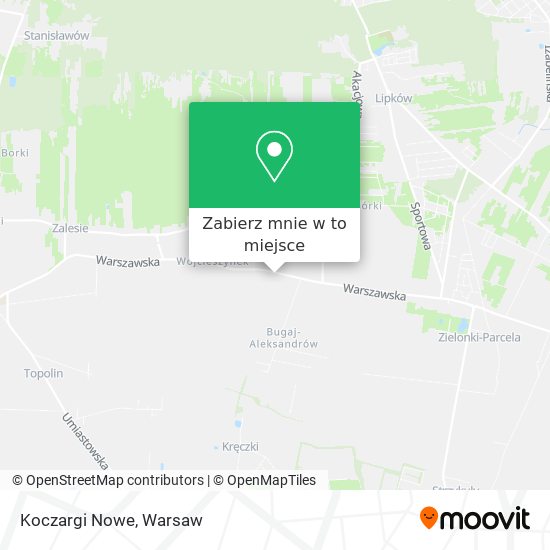 Mapa Koczargi Nowe