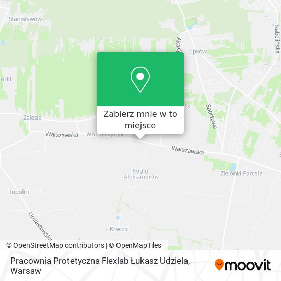 Mapa Pracownia Protetyczna Flexlab Łukasz Udziela