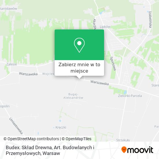 Mapa Budex. Skład Drewna, Art. Budowlanych i Przemysłowych