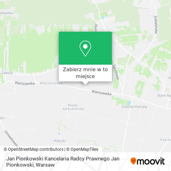 Mapa Jan Pionkowski Kancelaria Radcy Prawnego Jan Pionkowski