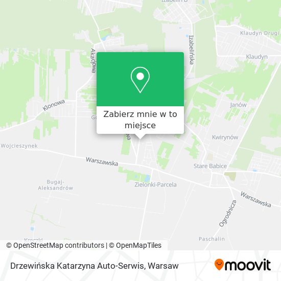 Mapa Drzewińska Katarzyna Auto-Serwis