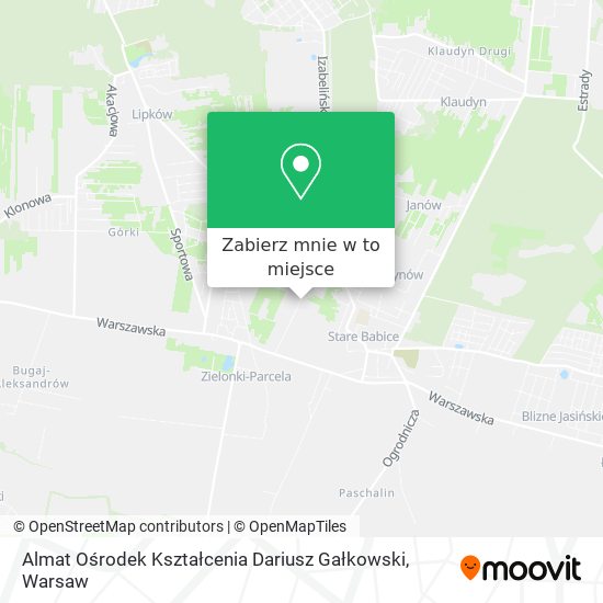 Mapa Almat Ośrodek Kształcenia Dariusz Gałkowski